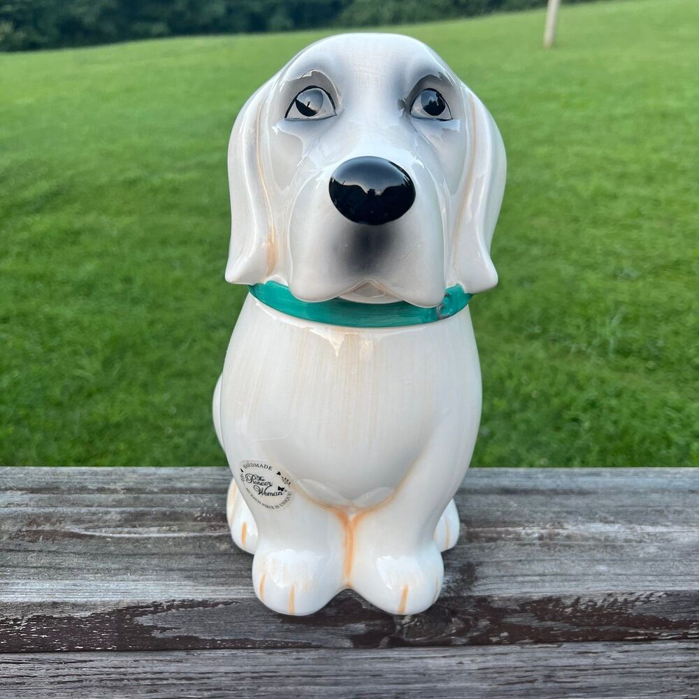 Pioneer Woman Lucy Cookie Jar Labrador Retriever Dog - Retired